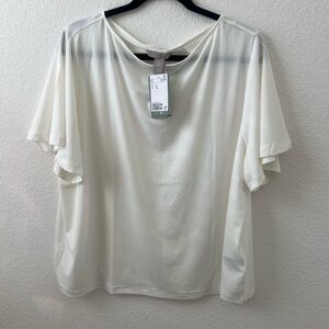 NWT H&M Elegant White Women's Top